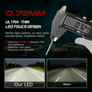 9005+9006 240W 25800LM Combo LED Headlight High/Low Beam 6000K White 4 Bulb