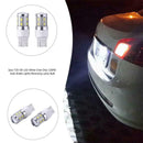 2pcs T20 5W LED White Chip 12SMD Auto Brake Lights Reversing Lamp Bulb