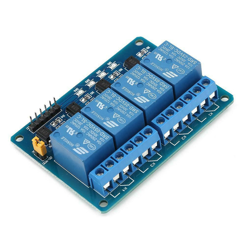 5V 4CH Relay Board Module Low Level Trigger w/Optocoupler for PLC Control