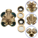 Brass Spray Misting Nozzle Sprinklers Fitting Garden Connector Hose 4Hole T3U0