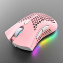 BM600 2.4GHz Rechargeable 1600DPI Adjustable Gamer Wireless Mouse (Pink) A