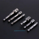 8Pcs Socket Bits Adapter Set Hex Drill Nut Driver Power Bar Shank 1/4" 3/8" 1/2"