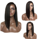 Side Lace Predecessor Wig Brazilian Remy Hair Short Straight Hair Bob Wig w