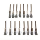5mm Stainless steel wire brush die grinder shank power rotary drill tool 15pc OZ