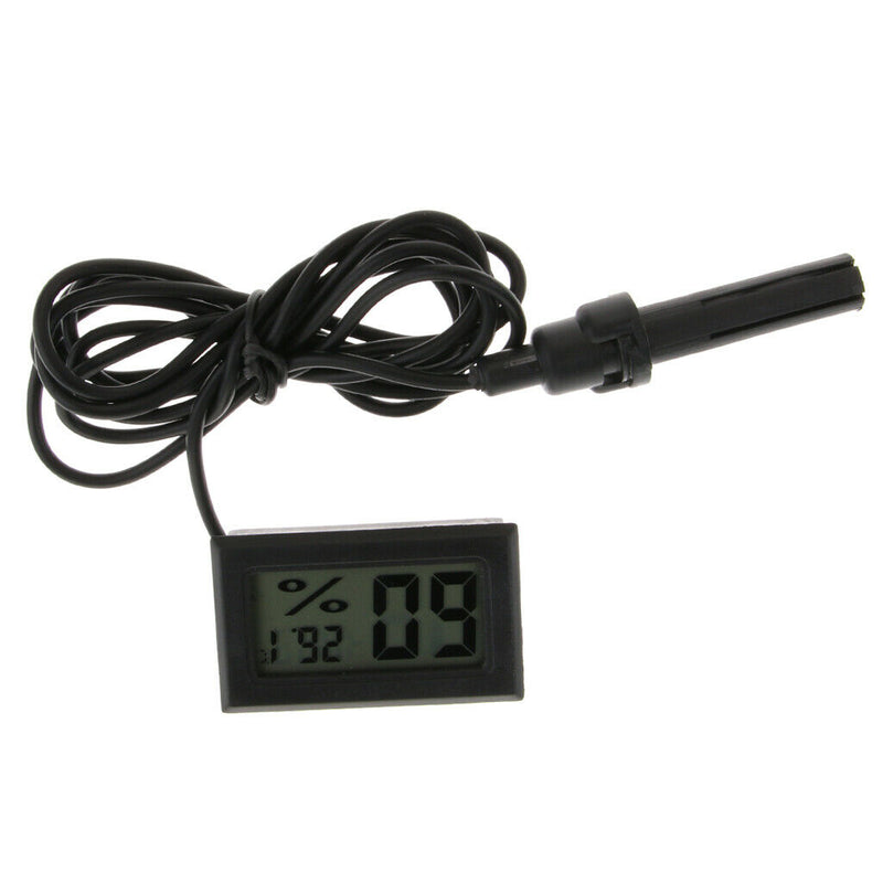 2pcs LCD Digital Reptile Thermometer Hygrometer for Turtle Terrarium Aquarium