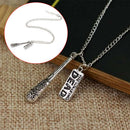 Walking Dead Cudgel And Letter Punk Pendant Necklace UNIQUE Design Acc RTT