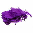 48pcs Purple Organza Drawstring Pouches Wedding Favor Candy Gift Bags 10*12