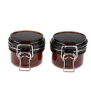 2, Amber, Empty, 120 Gram Plastic Pot Jars, Cosmetic Containers