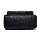 Casual Messenger Bag Women Leather Pure Color Multi-Pocket Shoulder Handbag