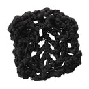Cover chignon's dancing and skating girls' black hair net, 2 pcss