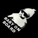 Car Reflective aterpoof Rear Door Reflective Car Stickers Baby on Board A