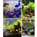 4 Pack Fish Tank Ceramic Tubes Hiding  Shrimp Breeding Spawning Cave