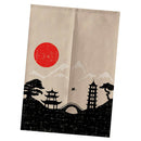Door Noren Curtains Kitchen Short Cotton Linen Tapestry Sunset 85x150cm