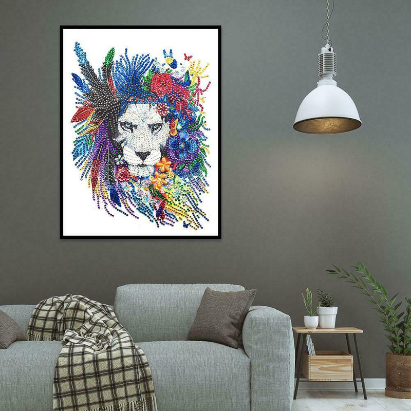 5D DIY Special Shaped Diamond Painting Animals Cross Stitch Kits (EF646)