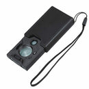 30x 45x 60x LED Lighted UV Magnifier Loupe Loop Jewelery Magnifying Glass FTE