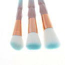 3pcs Diamond Pink Gradient Green Makeup Brush