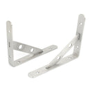20mm Width Stainless Steel L Shaped Right Angle Shelf Brackets 2 Pcs R6H8