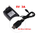 EU AC to DC 5V 3A Micro USB Power Supply Adapter for Windows Android Tablet