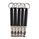 Two-tone Ultrasonic Flute Dog Whistle Keychain for Pet Training A