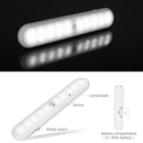 10LED Magnet Cupboard Wardrobe Lamp PIR Motion Sensor Under Cabinet Light