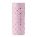 Fashion Leather Makeup Brush Storage Case Empty Holder Organizer (Pink M) A