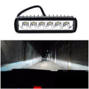 18W 6inch 6LED Work Light Bar Flood Lamp Offroad Driving Fog 4WD ATV SUV Truc OZ