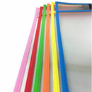 10x Transparent Pvc Reusable Dry Erase Pockets Storage Pockets 10pcs Pens M