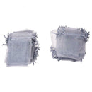 100 Grey Organza Gift Wedding Favors Bag Pouch 90x70mm HOT