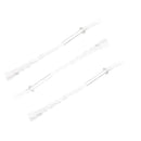3Pcs Glass Tube Oil Lamp Wick Holder Adapter with 4.7 Inch Round Cotton Wic