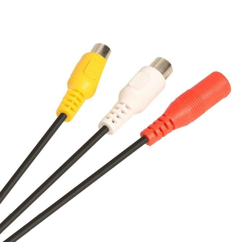 4Pin Aviation Head Male to 2RCA Female DC Female Extension Cable Adapter