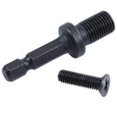 3/8-inch Hexagonal Shank Thread Drill Holder Keyless Adapter Black X7K2