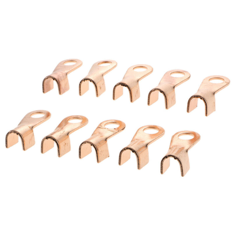10 Pieces 200A New Crimp Terminal Electrical Cable Connector Copper Rings