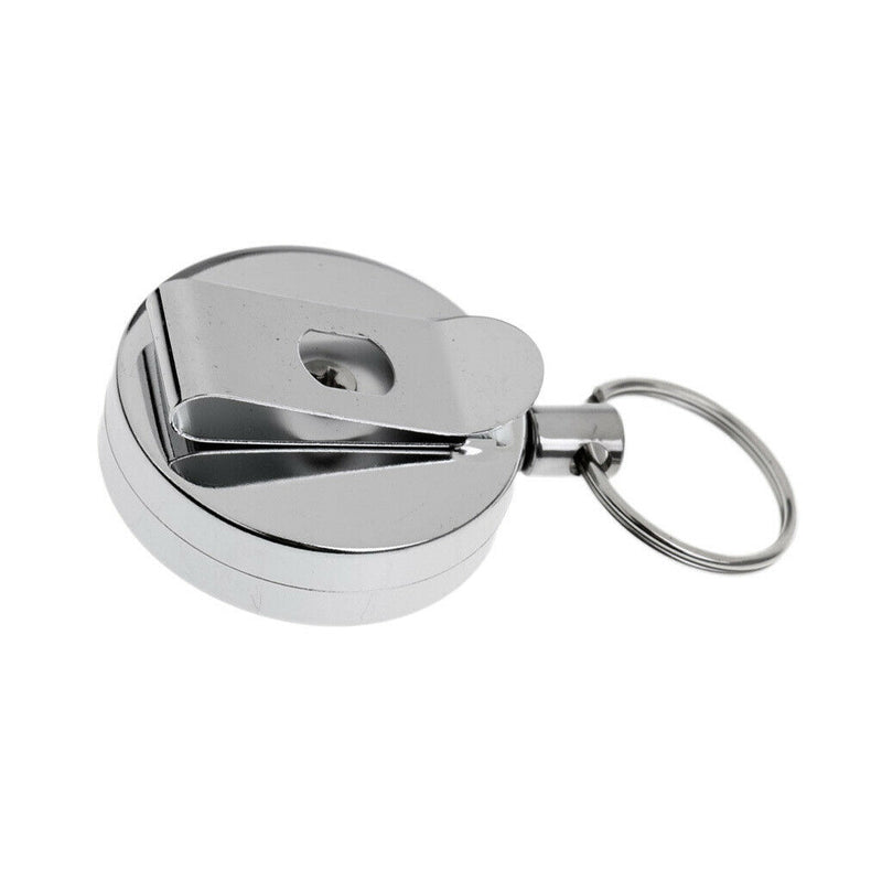 Retractable ID Badge Holder Reel Clip Name Card Holder Clip, Easy to Use