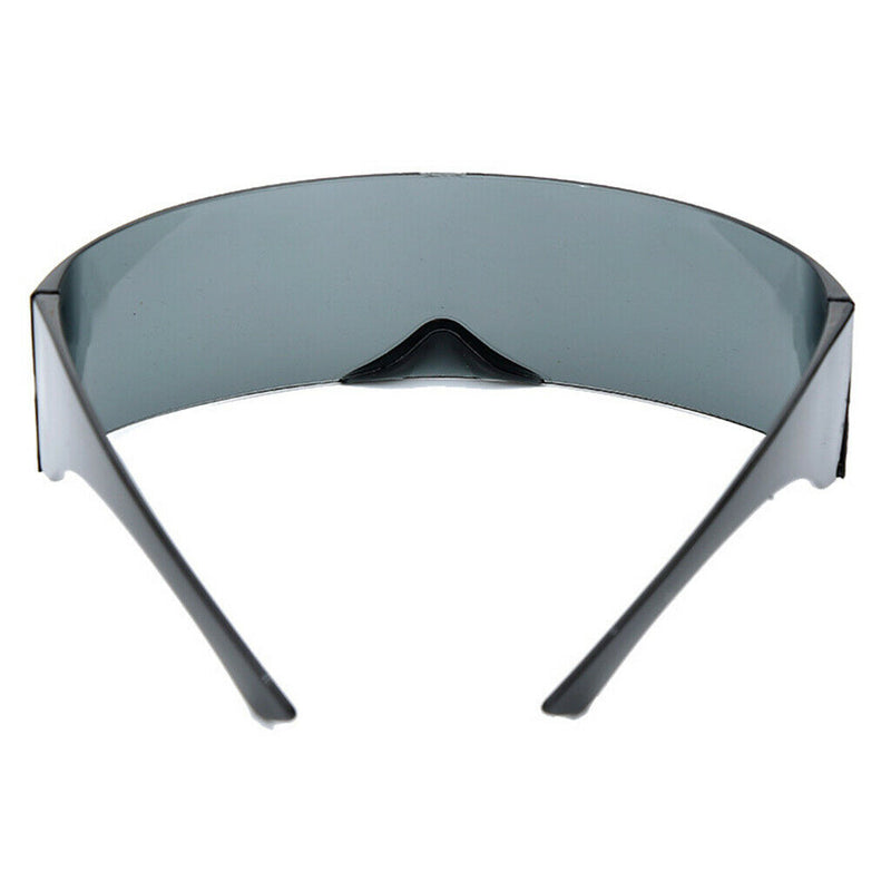 4Pcs Fashion Futuristic Wrapped Around Sunglasses Cyberpunk Shades Eyewear