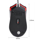 M-611 USB Wired Gamer Mouse 1000DPI Ergonomic Mouse Built in Weighted Iron