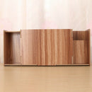 Multifunction Desktop Monitor Stand Computer Screen Riser Wood Shelf Plinth