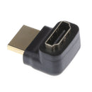 90 Degree+ 270 Degree Right Angle HDMI Male to Female HD Adapter for HDTV