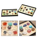 15 PCS/Set Mixed Healing Crystals Tumble Stones Chakra Gemstones Mineral XMAS