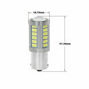 2PCS Set White Bulb LED Car BA15S P21W 1156 Backup Reverse Light 33-SMD 5630 12V
