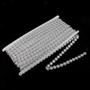 Floral Crystal Beaded Chain Ribbon Trim Crafts Embellishment 10 Yards