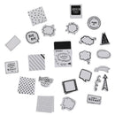 46pcs/set Creative hand account decoration diy album paper stick JR