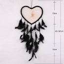 Black Dream Catcher Handmade Feathers Wall Car Hanging Decor Ornament