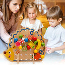 Wooden Fruits Lacing Stringing Beads Toys Hedgehog Fruit String Beads Boar
