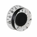 1 Set Of 4 Guitar Speed Control Knobs Volume Tone Knobs (Black / White)