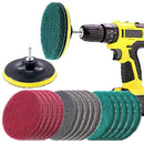 16Pcs 5Inch 3 Different Color Scrubbing Pads Drill Powered Brush Tile Scrub Z9B2