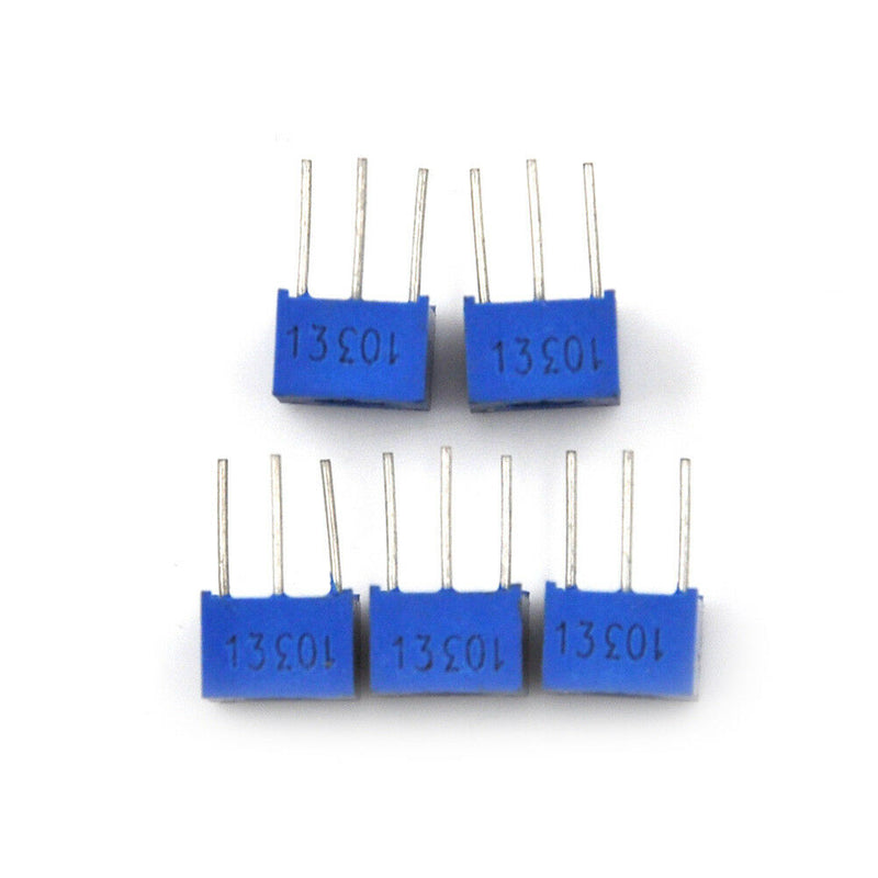 5pcs/set Potentiometer Trimmer Variable Resistor 3362P-103 10K Ohm B S Bj