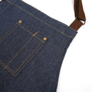 Adults Denim Blue Cooking Kitchen Restaurant Work Bib Apron Dress with Pocket FT