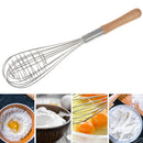 Wood handle Stainless Steel hand Beaters Kitchen Gadgets Egg Stirring Wh Gw
