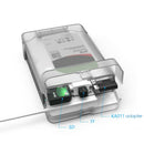 2.5 3.5 External HDD SSD Enclosure SATA III to USB 3.0 Adapter (White)