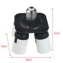 4 In 1 E27 to E27 LED Lamp Bulbs Socket Splitter Adapter Holder For Photo Studio